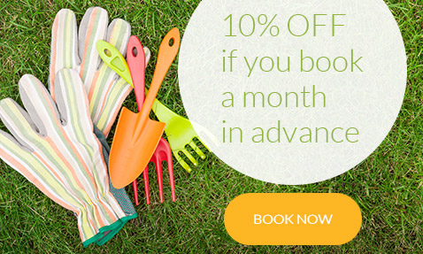  London customers gardening service offer book a month in advance